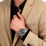 Buy Shop Maserati Traguardo Chronograph Black Dial Silver Steel Strap Watch For Men - R8873612059 USA Online