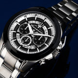 Buy Shop Maserati Traguardo Chronograph Black Dial Silver Steel Strap Watch For Men - R8873612059 USA Online