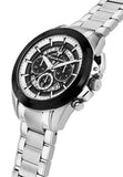 Buy Shop Maserati Traguardo Chronograph Black Dial Silver Steel Strap Watch For Men - R8873612059 USA Online