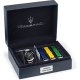 Buy Shop Maserati Traguardo Chronograph Black Dial Silver Steel Strap Watch for Men - R8873612061 USA Online