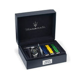 Buy Shop Maserati Traguardo Chronograph Black Dial Silver Steel Strap Watch for Men - R8873612061 USA Online
