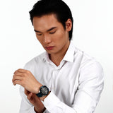 Buy Shop Maserati Traguardo Chronograph Blue Dial Black Silicone Strap Watch For Men - R8871612046 USA Online