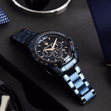 Buy Shop Maserati Traguardo Chronograph Blue Dial Blue Steel Strap Watch For Men - R8873612054 USA Online