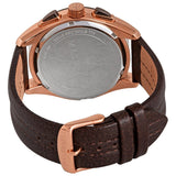 Buy Shop Maserati Traguardo Chronograph Blue Dial Brown Leather Strap Watch For Men - R8871612024 USA Online