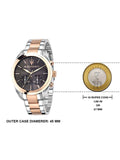 Buy Shop Maserati Traguardo Chronograph Brown Dial Two Tone Steel Strap Men's Watch - R8873612003 USA Online