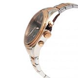 Buy Shop Maserati Traguardo Chronograph Brown Dial Two Tone Steel Strap Men's Watch - R8873612003 USA Online