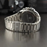 Buy Shop Maserati Traguardo Chronograph Green Dial Silver Steel Strap Watch For Men - R8873612060 USA Online