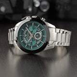 Buy Shop Maserati Traguardo Chronograph Green Dial Silver Steel Strap Watch For Men - R8873612060 USA Online