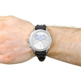 Buy Shop Maserati Traguardo Chronograph Silver Dial Black Rubber Strap Watch for Men - R8871612012 USA Online