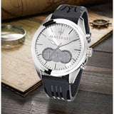 Buy Shop Maserati Traguardo Chronograph Silver Dial Black Rubber Strap Watch for Men - R8871612012 USA Online