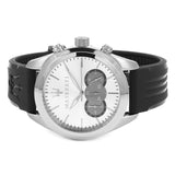 Buy Shop Maserati Traguardo Chronograph Silver Dial Black Rubber Strap Watch for Men - R8871612012 USA Online