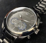 Buy Shop Maserati Traguardo Gun Metal Dial Grey Steel Strap Watch For Men - R8873612002 USA Online