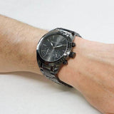 Buy Shop Maserati Traguardo Gun Metal Dial Grey Steel Strap Watch For Men - R8873612002 USA Online