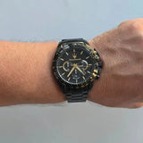 Buy Shop Maserati Traguardo Limited Edition Chronograph Black Dial Black Steel Strap Watch for Men - R8873612051 USA Online