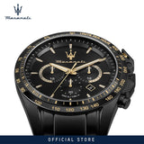 Buy Shop Maserati Traguardo Limited Edition Chronograph Black Dial Black Steel Strap Watch for Men - R8873612051 USA Online