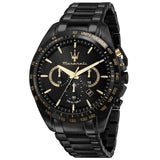 Buy Shop Maserati Traguardo Limited Edition Chronograph Black Dial Black Steel Strap Watch for Men - R8873612051 USA Online