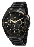 Buy Shop Maserati Traguardo Limited Edition Chronograph Black Dial Black Steel Strap Watch for Men - R8873612051 USA Online