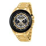 Buy Shop Maserati Traguardo Skeleton Black Dial Gold Steel Strap Watch For Men - R8873612058 USA Online