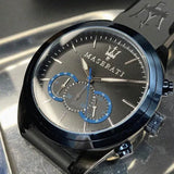 Buy Shop Maserati Traguardo Sports Blue Dial Black Rubber Strap Watch For Men - R8871612006 USA Online