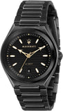 Buy Shop Maserati Triconic Analog Black Dial Black Steel Strap Watch For Men - R8853139004 USA Online