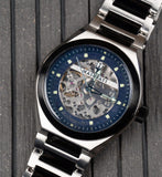 Buy Shop Maserati Triconic Automatic Skeleton Blue Dial Watch For Men - R8823139001 USA Online