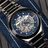 Buy Shop Maserati Triconic Automatic Skeleton Blue Dial Watch For Men - R8823139001 USA Online