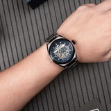 Buy Shop Maserati Triconic Automatic Skeleton Blue Dial Watch For Men - R8823139001 USA Online