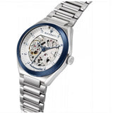Buy Shop Maserati Triconic Automatic Skeleton Grey Dial Silver Steel Strap Watch For Men - R8823139002 USA Online