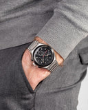 Buy Shop Maserati Triconic Chronograph Black Dial Silver Steel Strap Watch For Men - R8873639002 USA Online