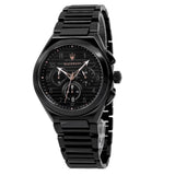 Buy Shop Maserati Triconic Quartz Black Dial Black Steel Strap Watch For Men - R8873639003 USA Online
