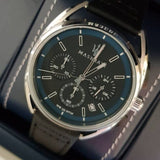 Buy Shop Maserati Trimarano Chronograph Black Dial Black Leather Strap Watch For Men - R8871632001 USA Online