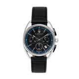 Buy Shop Maserati Trimarano Chronograph Black Dial Black Leather Strap Watch For Men - R8871632001 USA Online