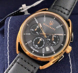 Buy Shop Maserati Trimarano Chronograph Black Dial Leather Strap Watch For Men - R8871632002 USA Online