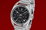 Buy Shop Maserati Trimarano Chronograph Black Dial Silver Stainless Steel Strap Watch For Men - R8873632003 USA Online