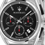 Buy Shop Maserati Trimarano Chronograph Black Dial Silver Stainless Steel Strap Watch For Men - R8873632003 USA Online