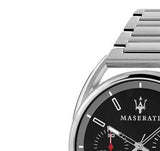 Buy Shop Maserati Trimarano Chronograph Black Dial Silver Stainless Steel Strap Watch For Men - R8873632003 USA Online
