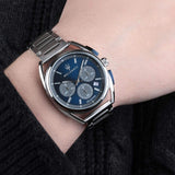 Buy Shop Maserati Trimarano Chronograph Blue Dial Silver Steel Strap Watch For Men - R8873632004 USA Online