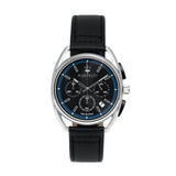 Maserati Trimarano Chronograph Black Dial Black Leather Strap Watch For Men - R8871632001