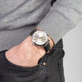 Buy Shop Maserati Epoca White Dial Black Leather Strap Watch For Men - R8851118002 USA Online