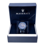 Buy Shop Maserati Guilloche Blue Edition 42mm Stainless Steel Watch For Men - R8853141001 USA Online