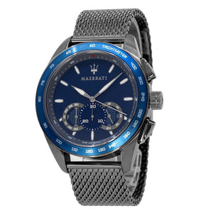 Buy Shop Maserati Traguardo 45mm Chronograph Blue Dial Watch For Men - R8873612009 USA Online