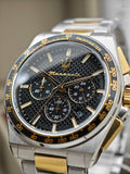 Buy Shop Maserati Velocità Chronograph Black Dial Two Tone Steel Strap Watch for Men - R8873652003 USA Online