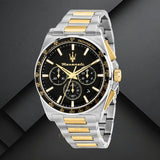 Buy Shop Maserati Velocità Chronograph Black Dial Two Tone Steel Strap Watch for Men - R8873652003 USA Online