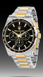 Buy Shop Maserati Velocità Chronograph Black Dial Two Tone Steel Strap Watch for Men - R8873652003 USA Online