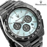 Buy Shop Maserati Velocità Chronograph Blue Dial Black Steel Strap Watch for Men - R8873652004 USA Online