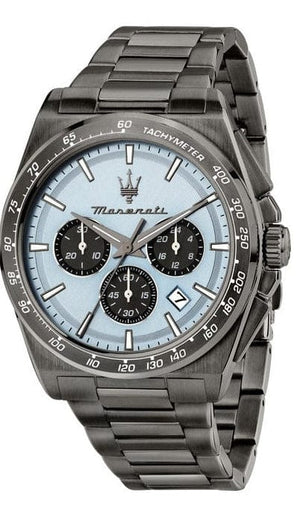 Buy Shop Maserati Velocità Chronograph Blue Dial Black Steel Strap Watch for Men - R8873652004 USA Online