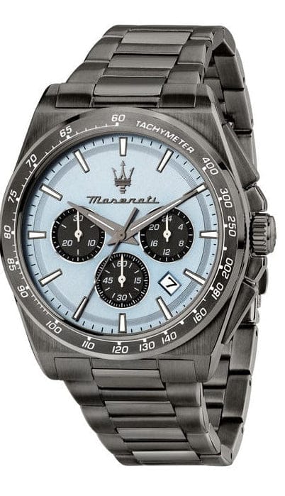 Buy Shop Maserati Velocità Chronograph Blue Dial Black Steel Strap Watch for Men - R8873652004 USA Online