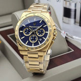 Buy Shop Maserati Velocità Chronograph Blue Dial Gold Steel Strap Watch for Men - R8873652002 USA Online