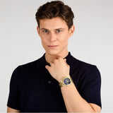 Buy Shop Maserati Velocità Chronograph Blue Dial Gold Steel Strap Watch for Men - R8873652002 USA Online