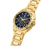 Buy Shop Maserati Velocità Chronograph Blue Dial Gold Steel Strap Watch for Men - R8873652002 USA Online